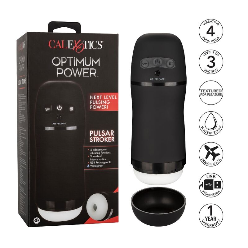 CALEXOTICS - MASTURBADOR DE SUCÇÃO VIBRATÓRIA DE POTÊNCIA ÓTIMA