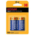 KODAK - BATERIA ALCALINA MAX C LR14 2 UNIDADES