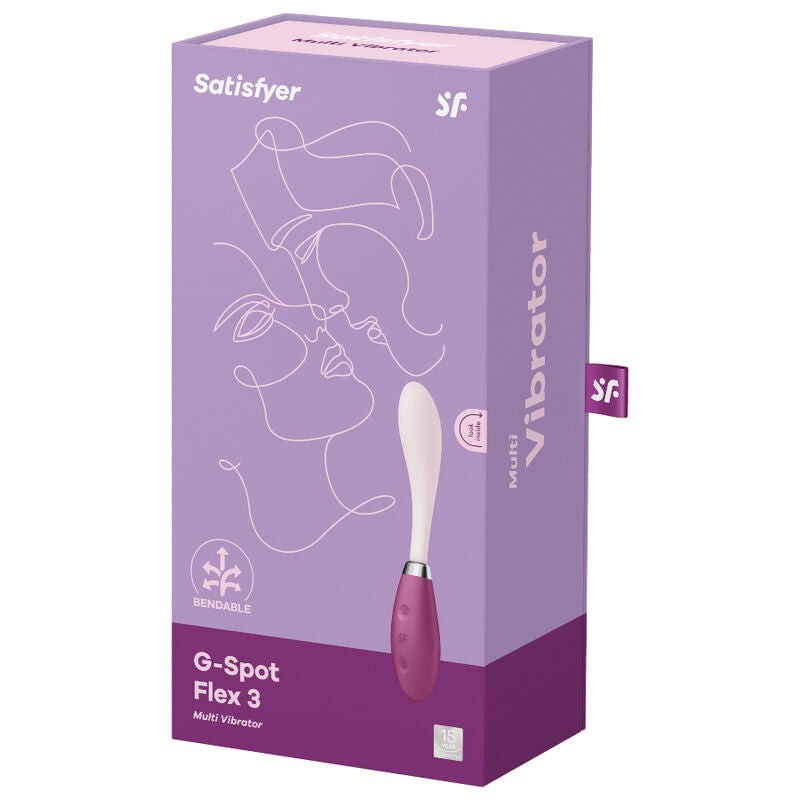 SATISFYER - MULTI VIBRADOR G-SPOT FLEX 3 VERMELHO