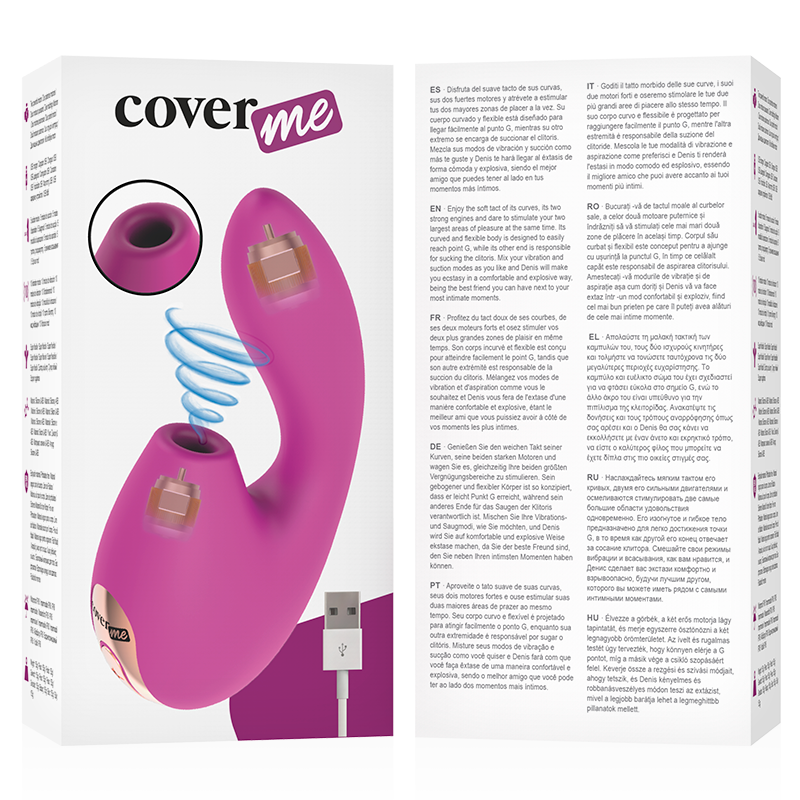 COVERME - SUCÇÃO DE CLITÓRIS E VIBRADOR PODEROSO PARA PONTO G