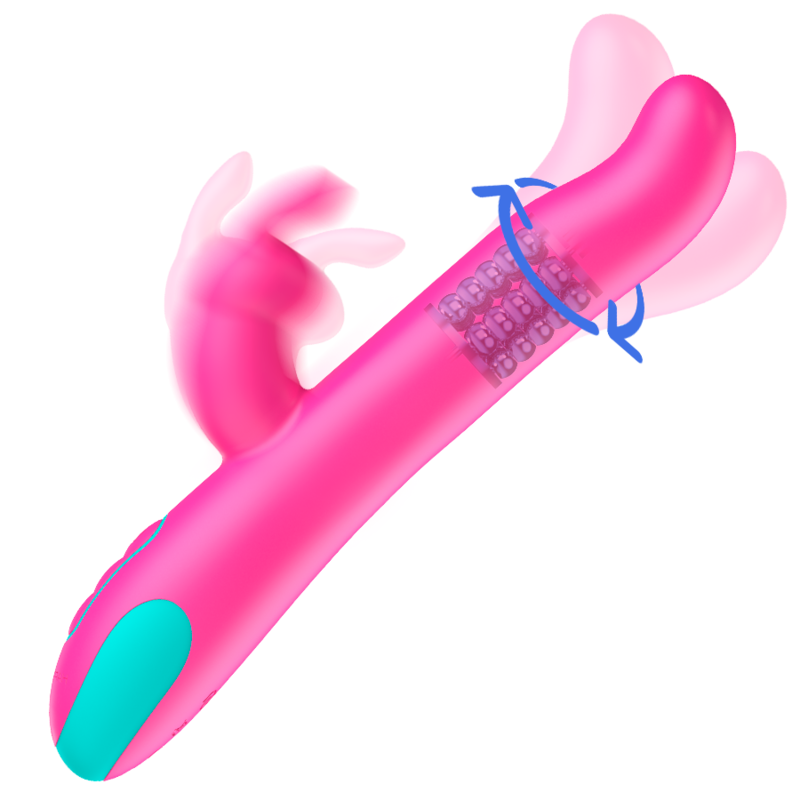 HAPPY LOKY - PLUTO VIBRADOR RABBIT E ROTADOR + CONTROLO REMOTO WATCHME