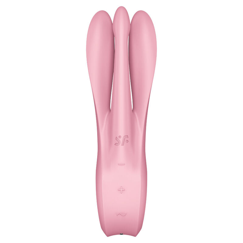 SATISFYER - VIBRADOR THREESOME 1 ROSA