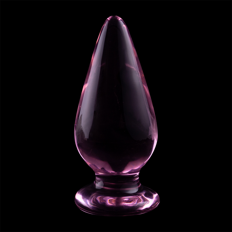 NEBULA SERIES BY IBIZA - MODELO 4 ANAL PLUG VIDRO BOROSILICADO ROSA 11 CM -O- 5 CM