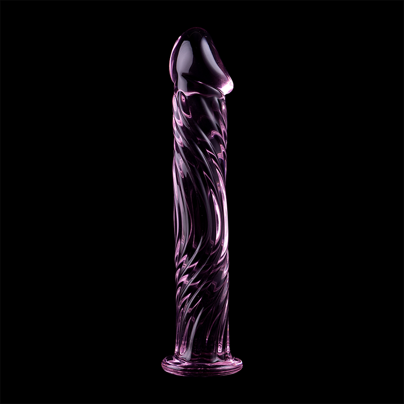 NEBULA SERIES BY IBIZA - MODELO 12 DILDO VIDRO BOROSILICADO ROSA 17 CM -O- 3.5 CM