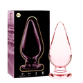 NEBULA SERIES BY IBIZA - MODELO 4 ANAL PLUG VIDRO BOROSILICADO ROSA 11 CM -O- 5 CM