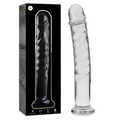 NEBULA SERIES BY IBIZA - MODELO 16 DILDO VIDRO BOROSILICADO TRANSPARENTE 18.5 CM -O- 3 CM