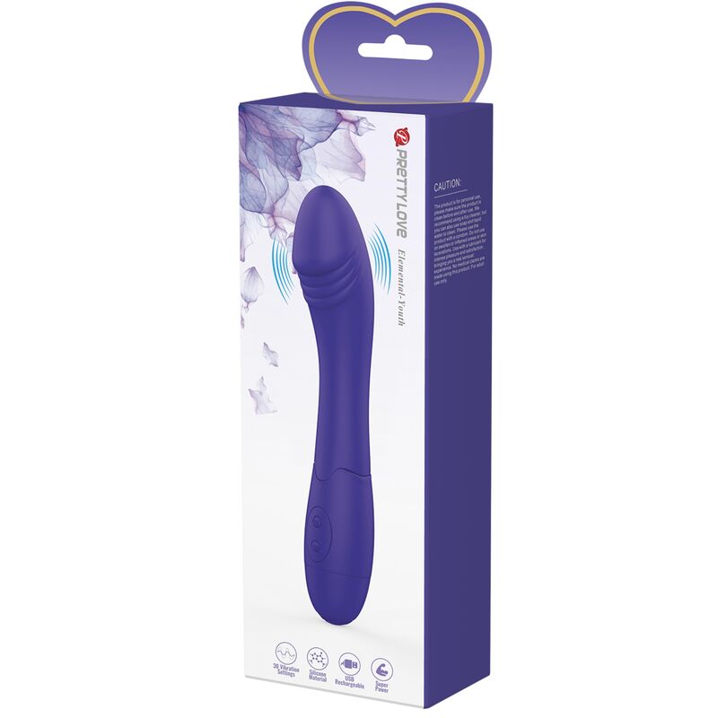 PRETTY LOVE - ELEMENTAL YOUTH VIOLETA VIBRADOR DILDO