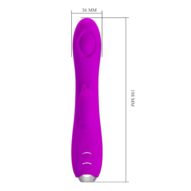 PRETTY LOVE - REGINA VIBRADOR RECARREGÁVEL - GEL DE SUCÇÃO ROXO
