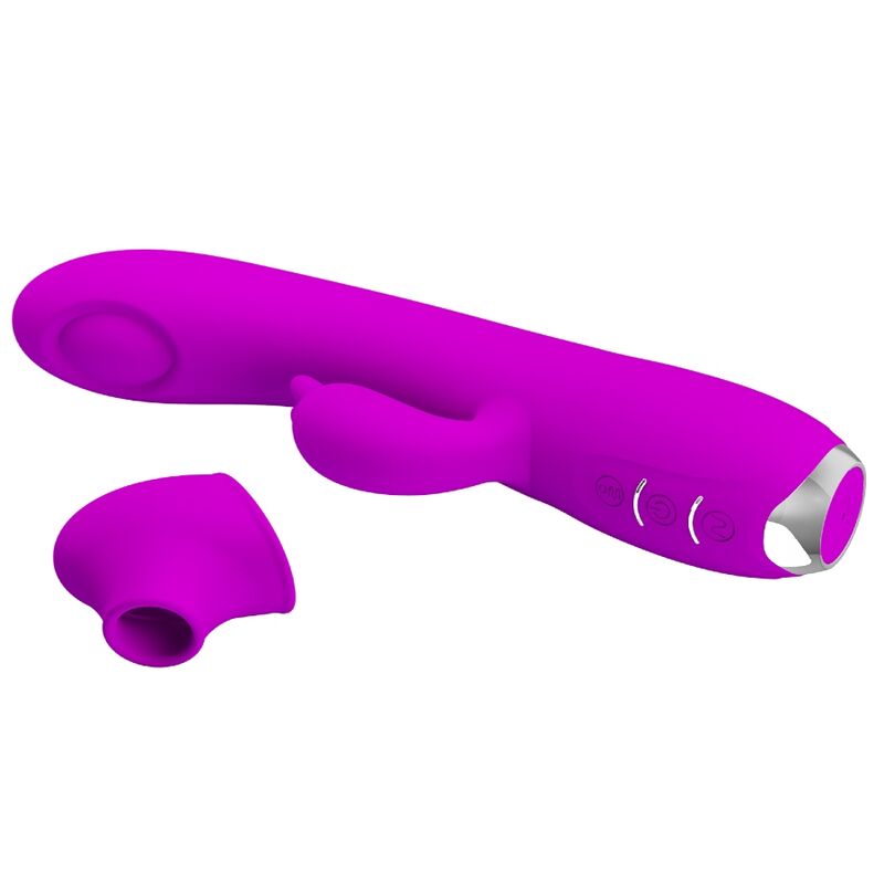 PRETTY LOVE - REGINA VIBRADOR RECARREGÁVEL - GEL DE SUCÇÃO ROXO
