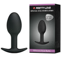 PRETTY LOVE - PLUG ANAL DE SILICONE 6.5 CM PRETO