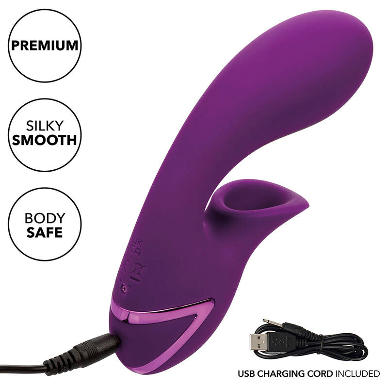 CALEXOTICS - ESTIMULADOR E SUCCIONADOR HUNTINGTON BEACH HEARTBREAKER ROXO DA CALIFORNIA DREAMING