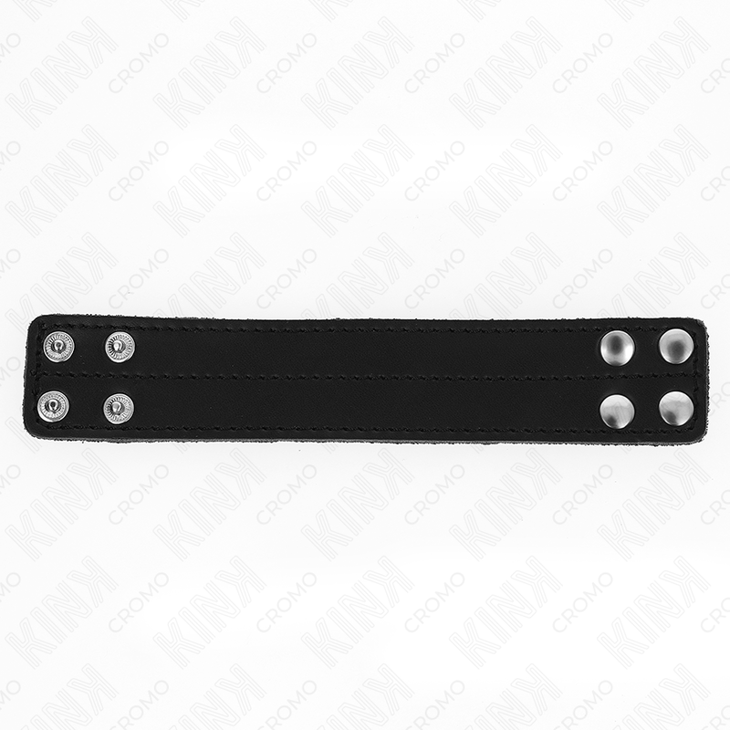 KINK - ANEL DE COURO PARA PÊNIS COM FECHO DE PRESSÃO 18,5 X 3,3 CM