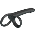 PRETTY LOVE - DILLION ANEL DUPLO DE PÉNIS DUPLO DE DUPLA PENETRAÇÃO PRETO