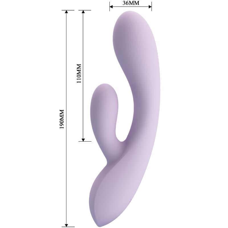 PRETTY LOVE - VIBRADOR ROSOLYN RABBIT 10 VIBRAÇÕES ROXO