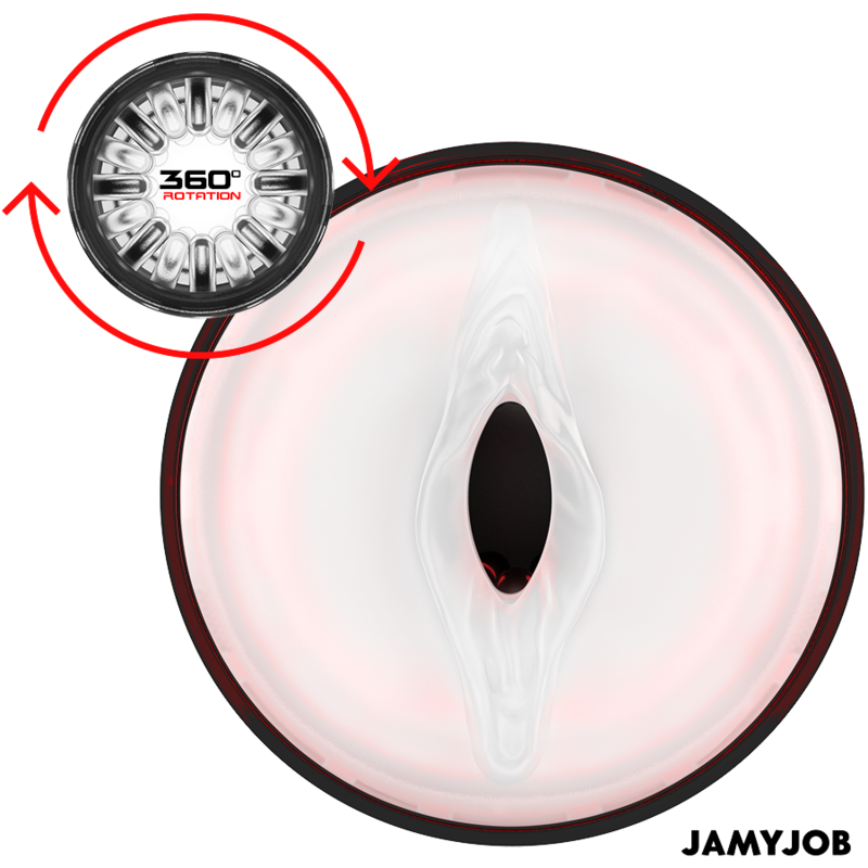 JAMYJOB - STORM MASTURBADOR VAGINAL AUTOMÁTICO COM 10 MODOS, ROTAÇÃO E EMPURRAR