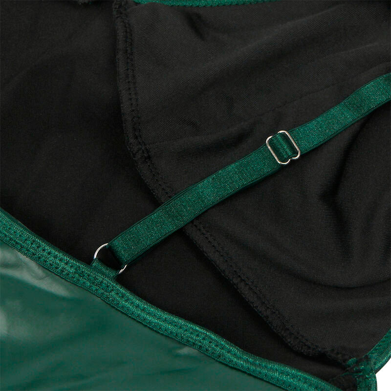 SUBBLIME - 955434 VESTIDO COM ALÇAS DE COURO VERDE S/M