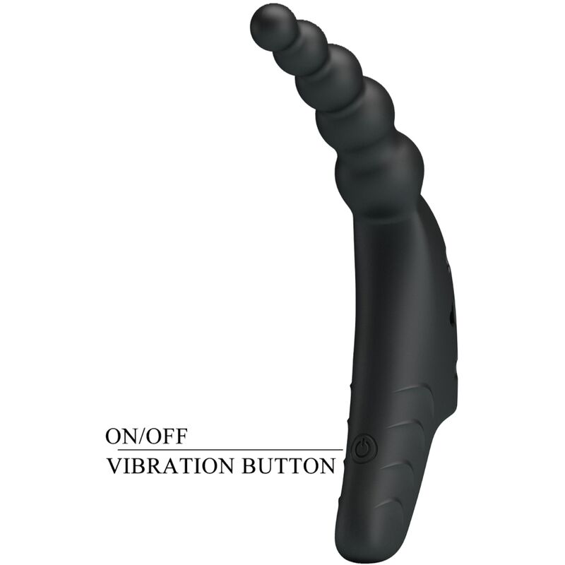 PRETTY LOVE - VIBRADOR DE DEDO JORDIN 10 VIBRAÇÕES PRETO