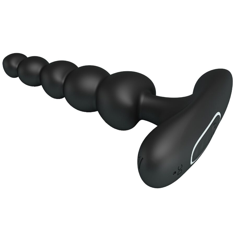PRETTY LOVE - VIBRADOR ANAL CORBAN 10 VIBRAÇÕES PRETO