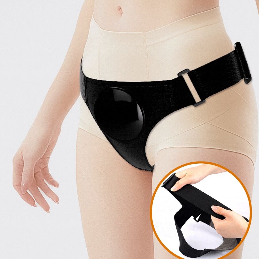 PRETTY LOVE - KYTON UNIVERSAL HARNESS BRIEFS COM DILDO SQUIRTING 19 CM MULATO