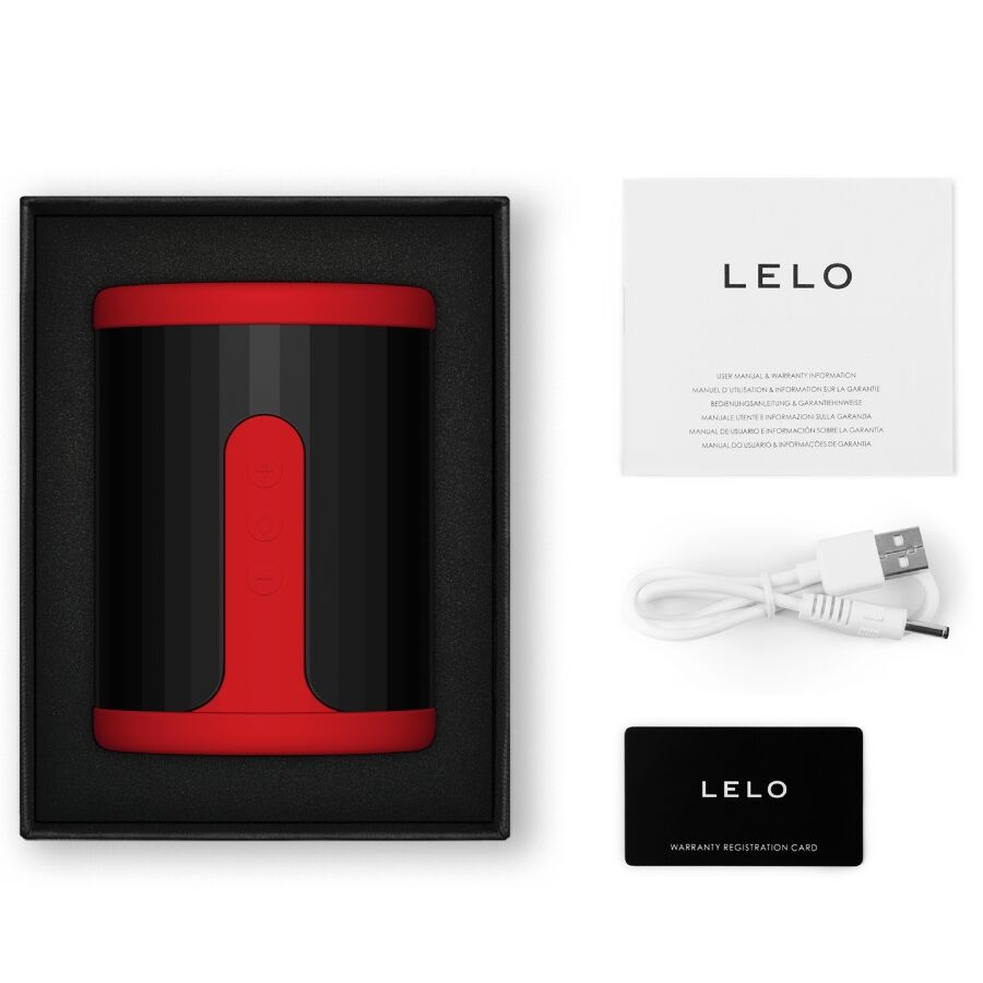 LELO - F2S™ TEAL MASTURBADOR MASCULINO VERMELHO