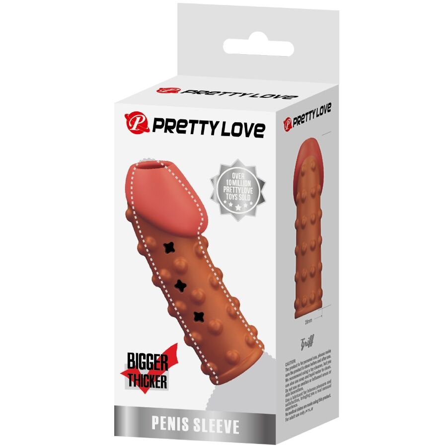 PRETTY LOVE - MANGA PARA PÊNIS APERTADA E VOLUMOSA NATURAL