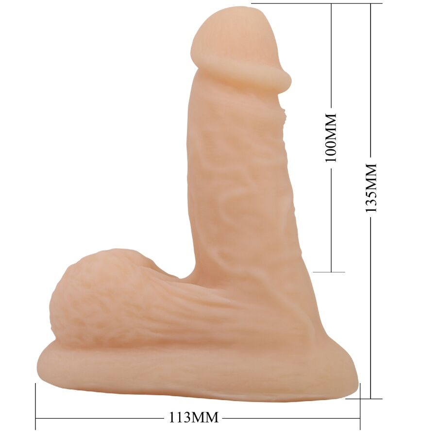 PRETTY LOVE - WILDON DILDO ULTRA REALISTA E ELÁSTICO 10 CM NATURAL