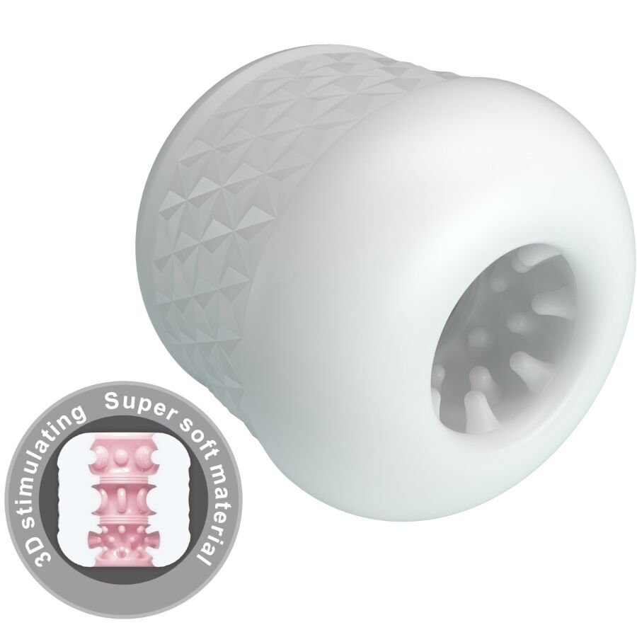 PRETTY LOVE - MASTURBADOR MASCULINO CRYSTLE BRANCO