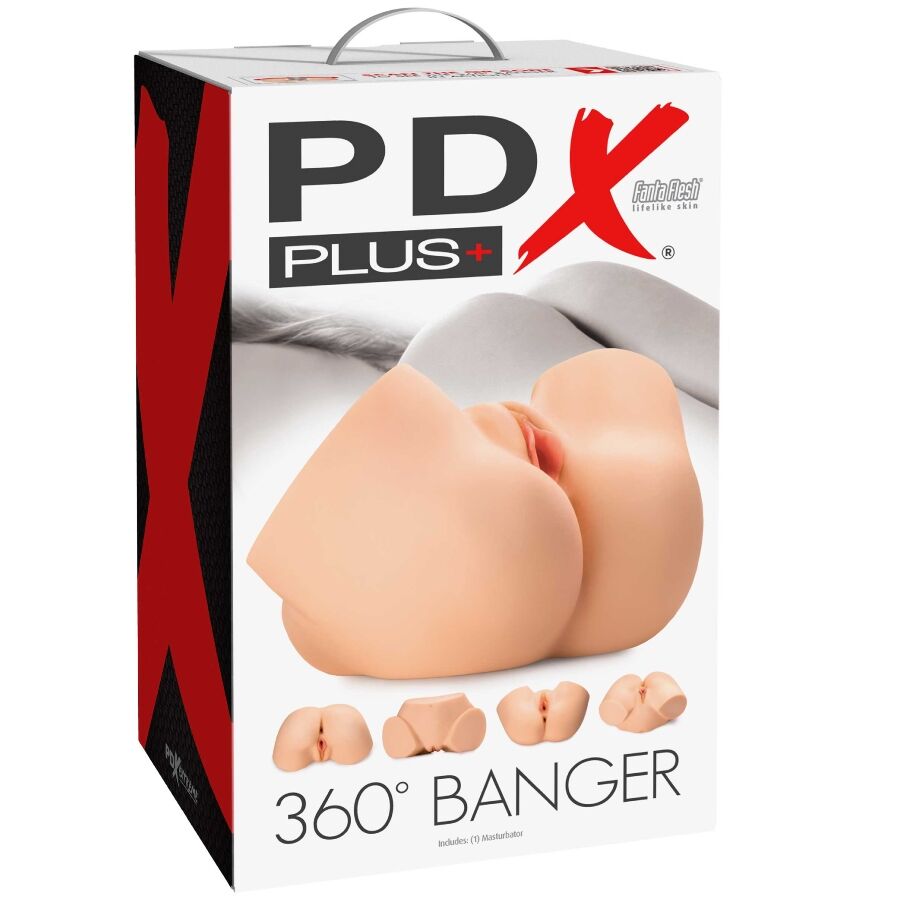 PDX PLUS - 360 BANGER MASTURBADOR ANAL E VAGINA REALISTA