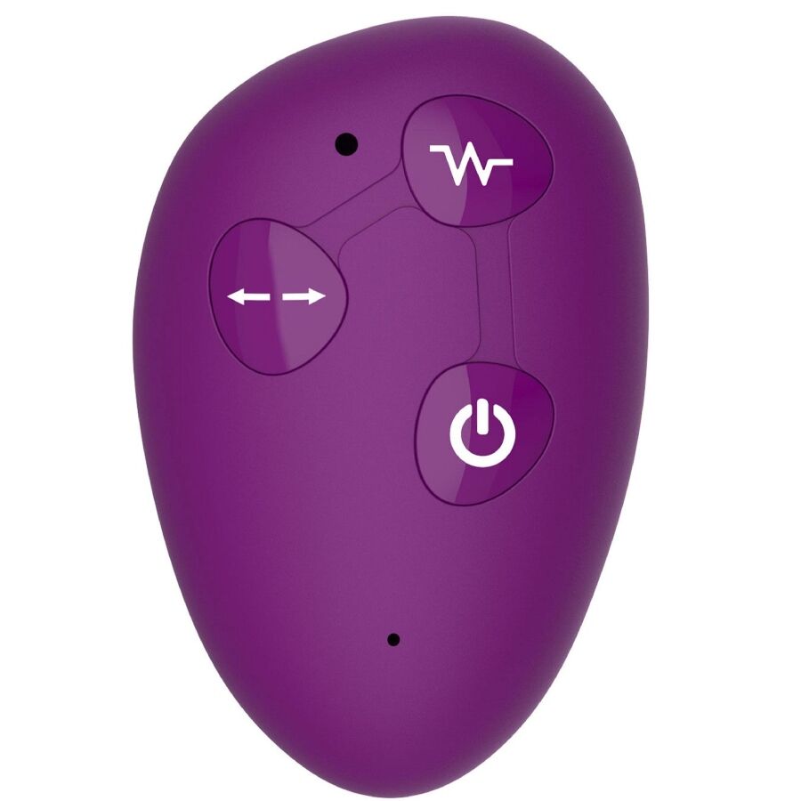 XOCOON - VIBRADOR STRAP-ON 2 EM 1 SEM ALÇAS COM CONTROLE REMOTO ROXO
