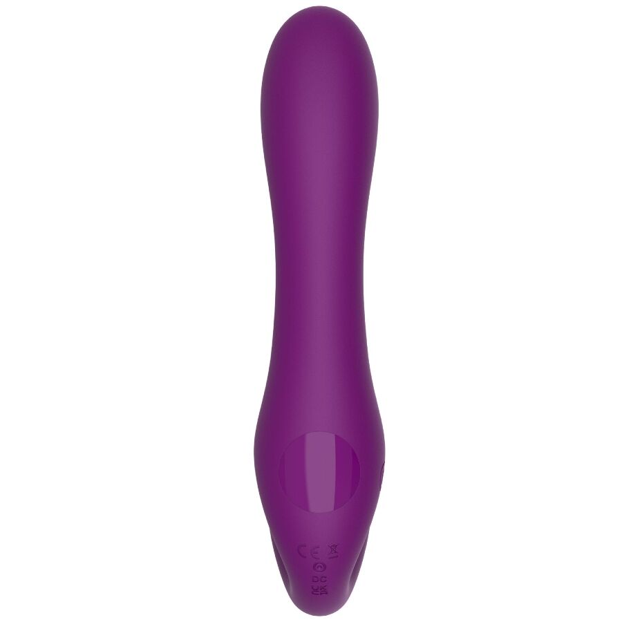 XOCOON - VIBRADOR STRAP-ON 2 EM 1 SEM ALÇAS COM CONTROLE REMOTO ROXO