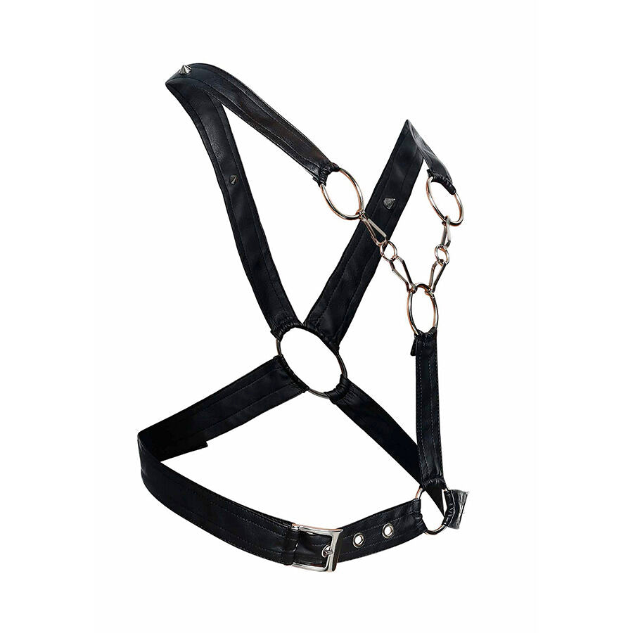 MOB - DNGEON CROSSED BLACK CHAIN HARNESS TAMANHO ÚNICO