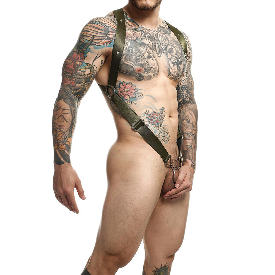 MOB - DNGEON CROSS BACK HARNESS VERDE TAMANHO ÚNICO