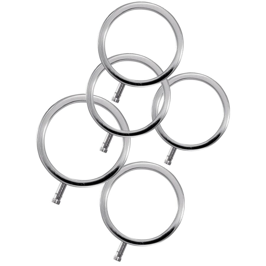 ELECTRASTIM - ANÉIS DE METAL ELECTRARINGS PACOTE COM 5