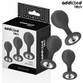 ADDICTED TOYS - CONJUNTO DE 3 PLUG ANAL COM JOIA