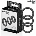 ADDICTED TOYS - CONJUNTO DE ANÉIS PLANOS DE SILICONE