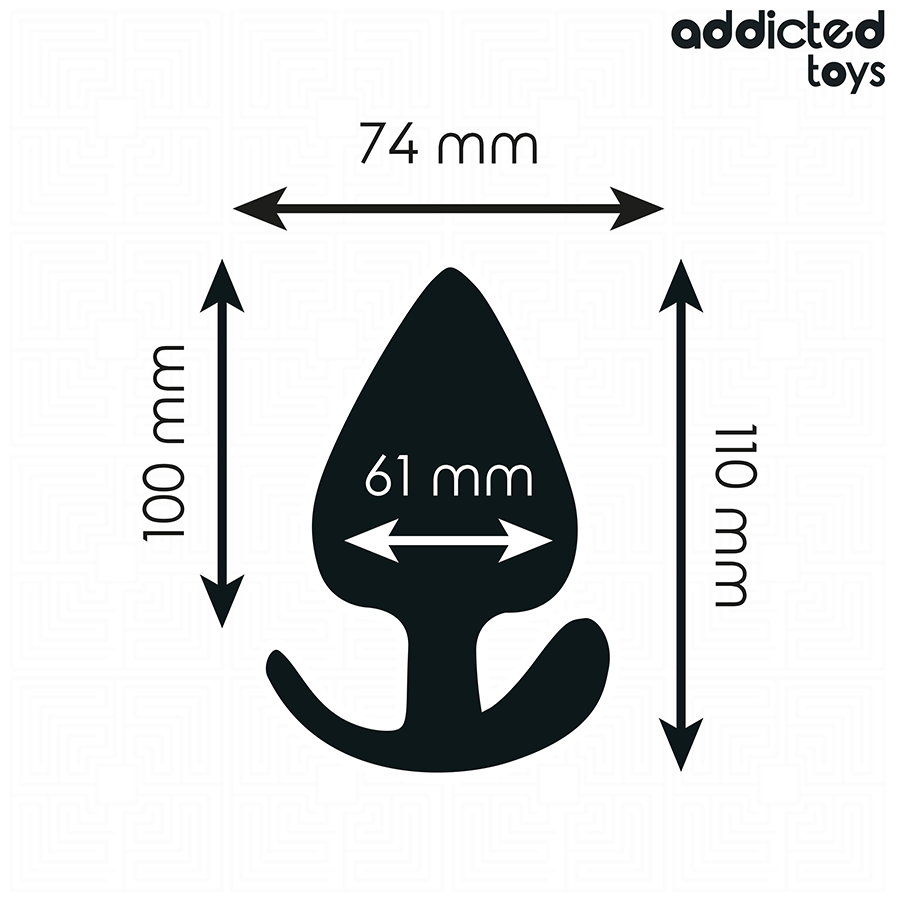 ADDICTED TOYS - PLUG ANAL TAMANHO XXL 11 CM