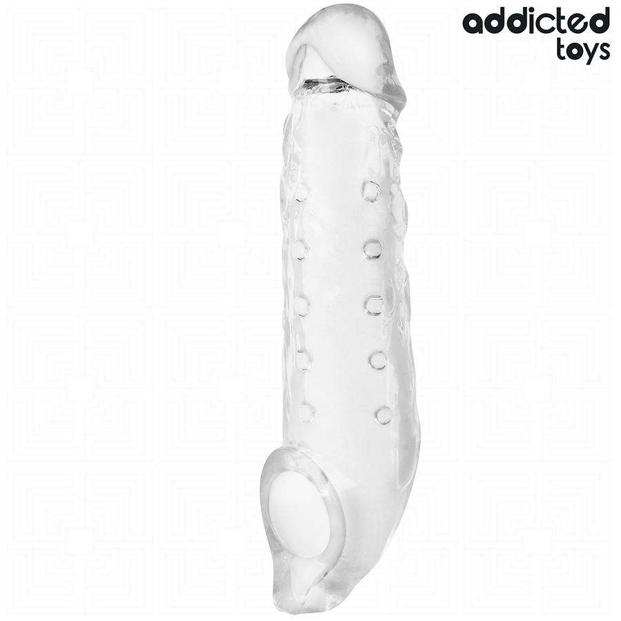ADDICTED TOYS - EXTENSÃO DE PÊNIS TRANSPARENTE TAMANHO S 23 CM