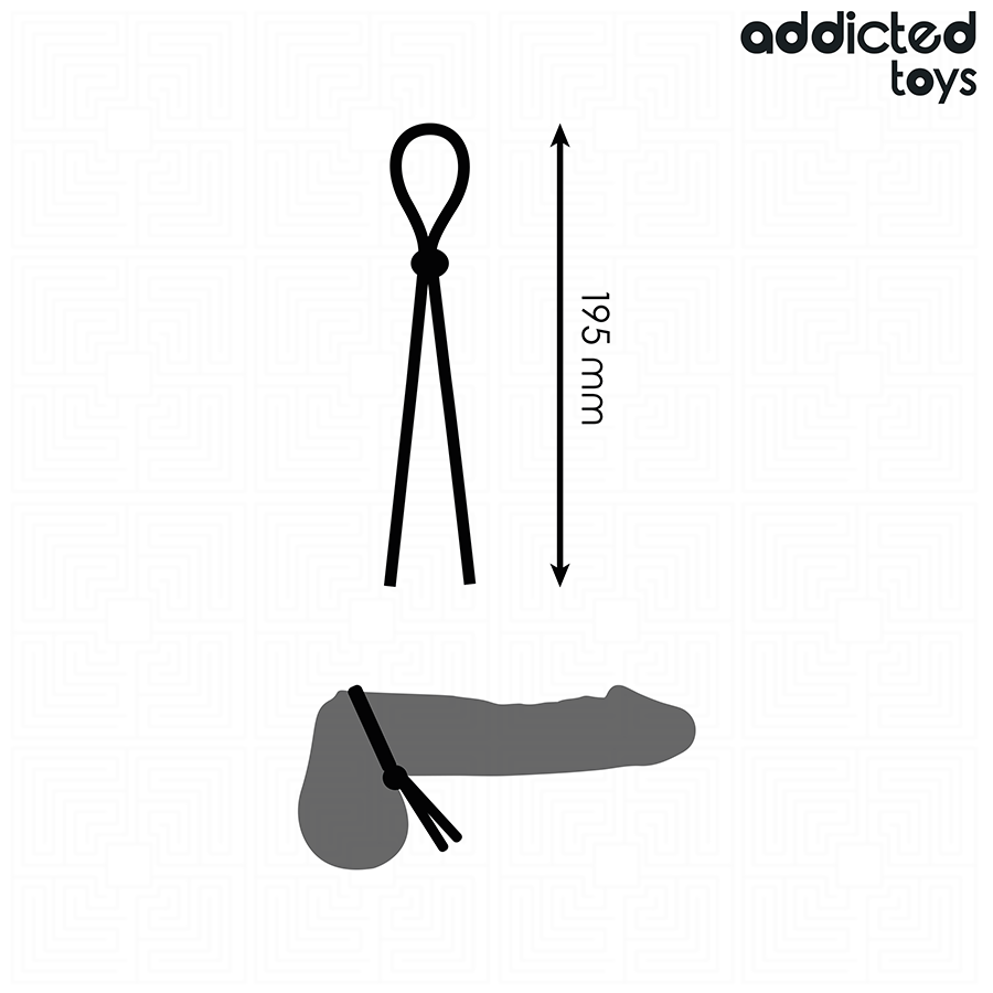ADDICTED TOYS - CORDA DE SILICONE PARA O PÊNIS DE ALÇA ÚNICA