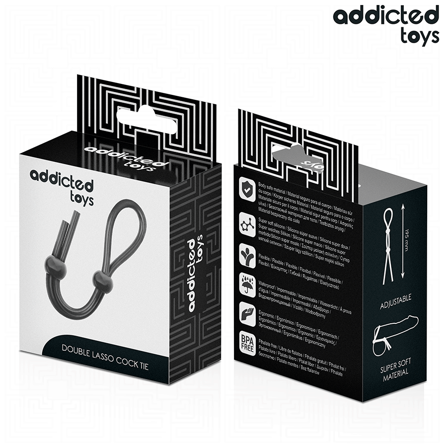 ADDICTED TOYS - CORDA DE SILICONE PARA O PÊNIS DE ALÇA DUPLA