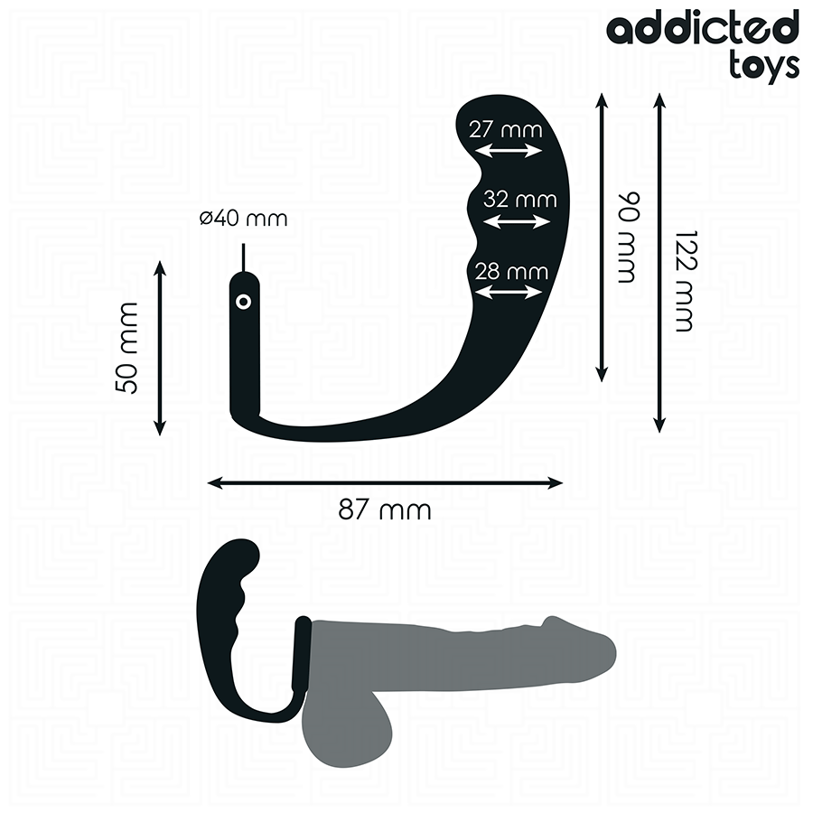 ADDICTED TOYS - PLUG ANAL COM ANEL MODELO 4