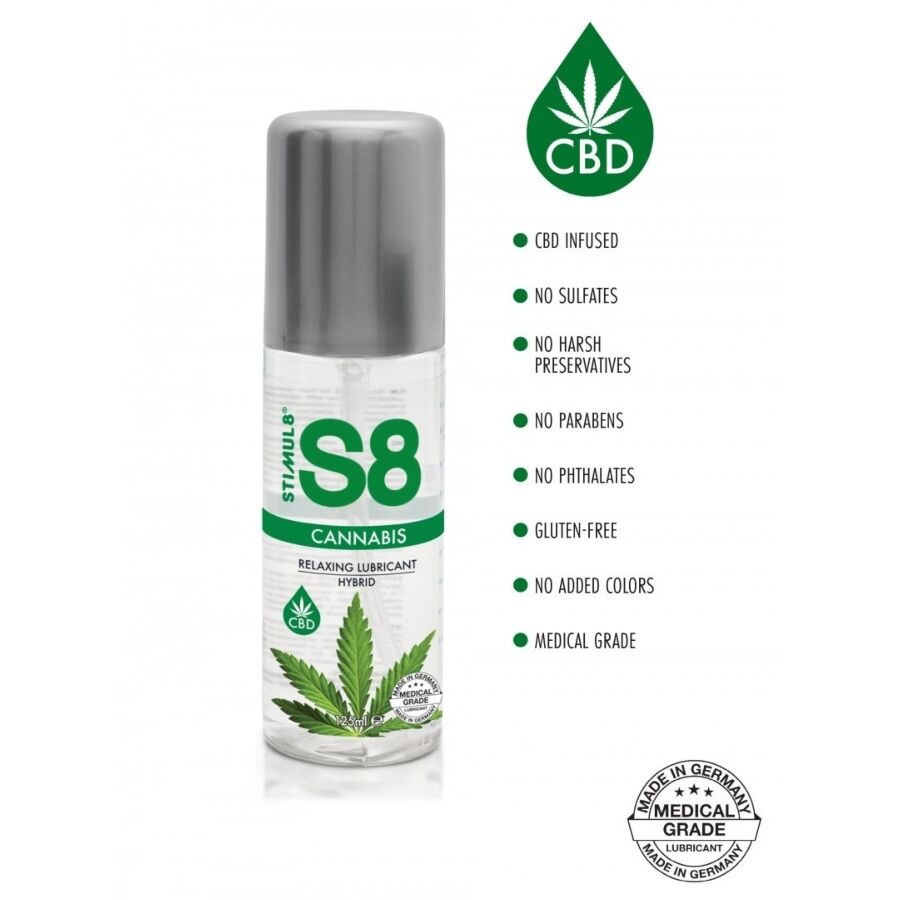 STIMUL8 - LUBRIFICANTE HÍBRIDO DE CANNABIS S8 125 ML