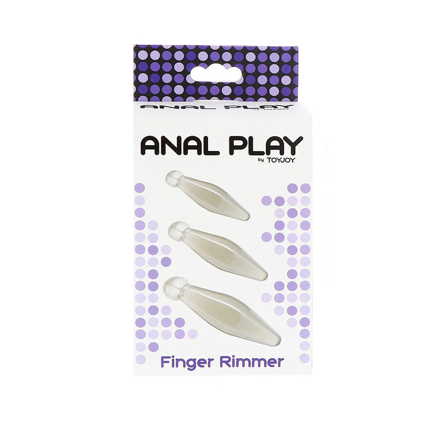 TOYJOY - ANAL PLAY FINGER RIMMER 3 PEÇAS TRANSPARENTE