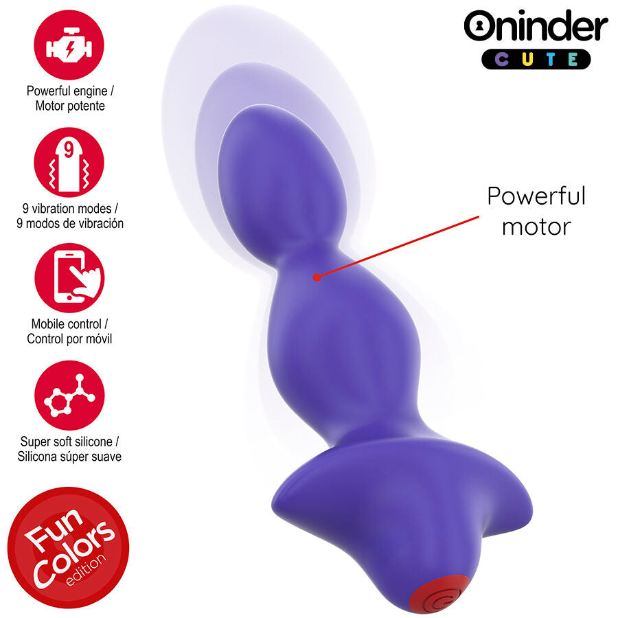 ONINDER CUTE - PLUG ANAL VIBRANTE LOVE BUTT - APLICATIVO MUNDIAL GRATUITO