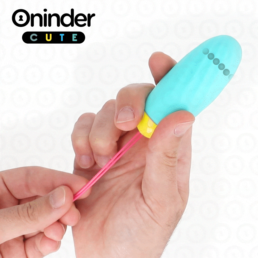 ONINDER CUTE - OVO VIBRATÓRIO PARA PRAZER E AMOR - GEMAS DE SILICONE GIRATÓRIAS - APLICATIVO GRATUITO GLOBAL