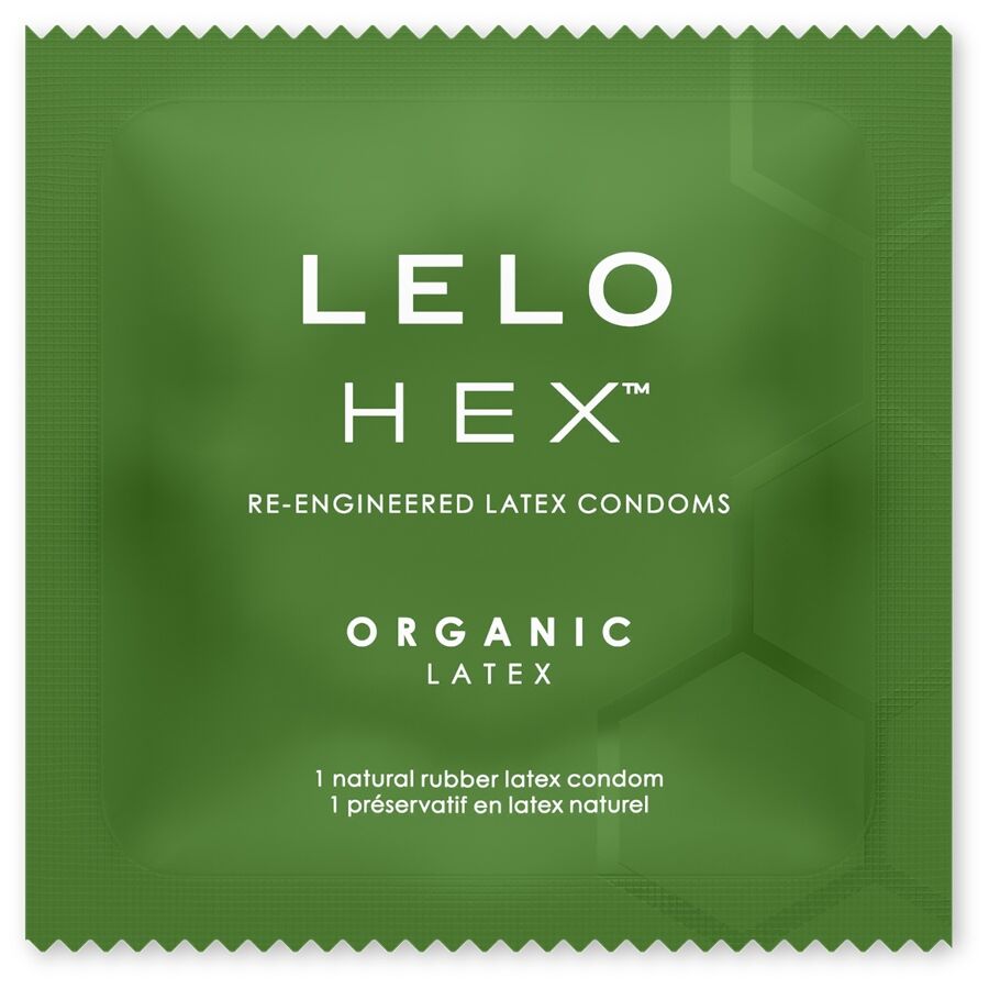 LELO - CAIXA DE PRESERVATIVOS ORGÂNICOS HEX 3 UNIDADES