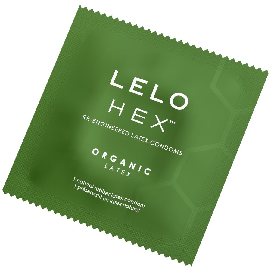 LELO - CAIXA DE PRESERVATIVOS ORGÂNICOS HEX 36 UNIDADES