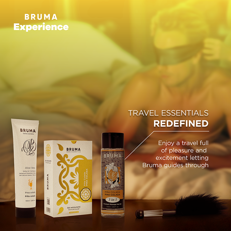 BRUMA XPERIENCE - PACOTE DE TENTAÇÃO DE PINA COLADA DOCE COM POTENCIALIZADOR DE ORGASMO