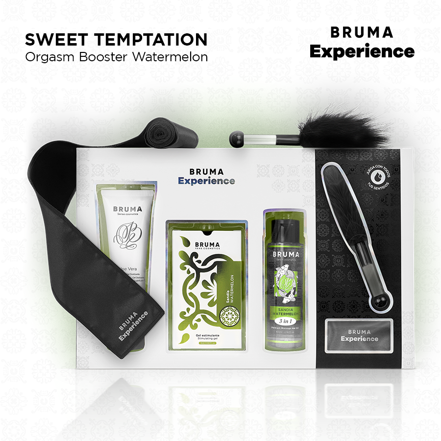 BRUMA XPERIENCE - KIT TENTAÇÃO DE MELANCIA DOCE COM POTENCIALIZADOR DE ORGASMO