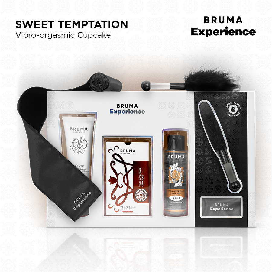 BRUMA XPERIENCE - KIT DOCE TENTAÇÃO BOLO AMERICANO VIBRO-ORGÁSMICO