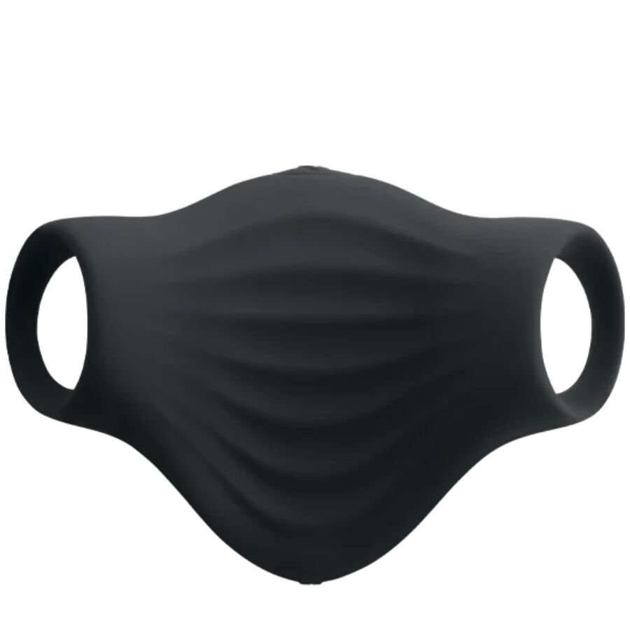 ROCKS-OFF - MASTURBADOR VIBRADOR FLEXÍVEL PALM BLACK